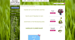 Desktop Screenshot of haroldsflorist.com