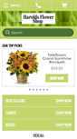 Mobile Screenshot of haroldsflorist.com